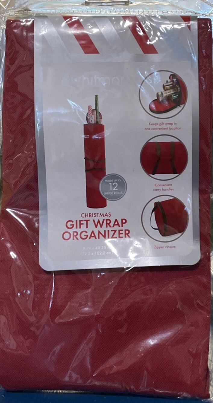Whitmore Christmas Gift Wrap Organizer 8.74 x 40.25 Style #6129-5348 New